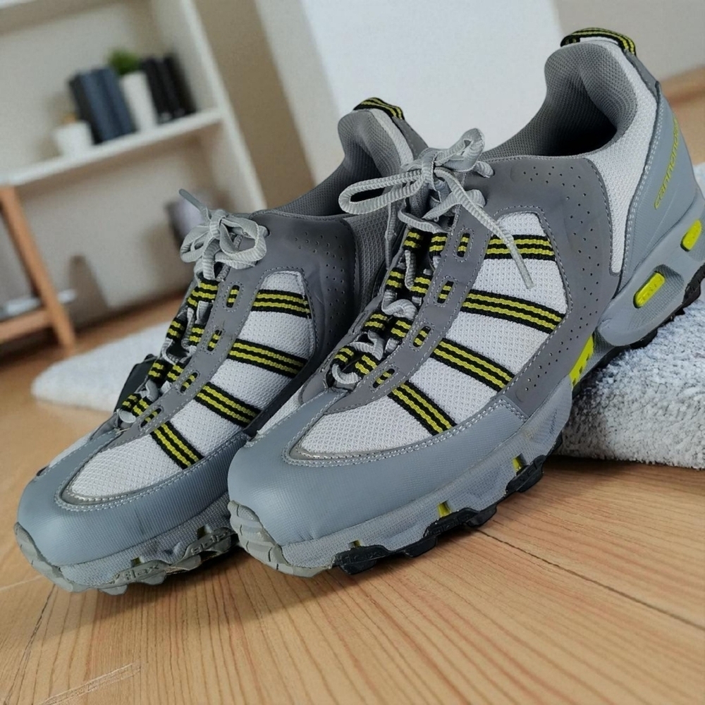 Cannondale Clipless Cycling Bike Shoes Women’s Size 10.5 Gray/Yellow With Box